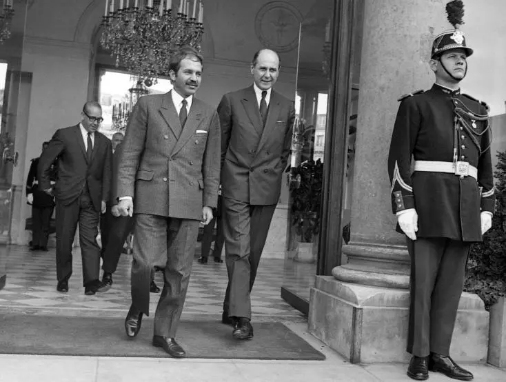 Bouteflika à l'Élysée en 1968