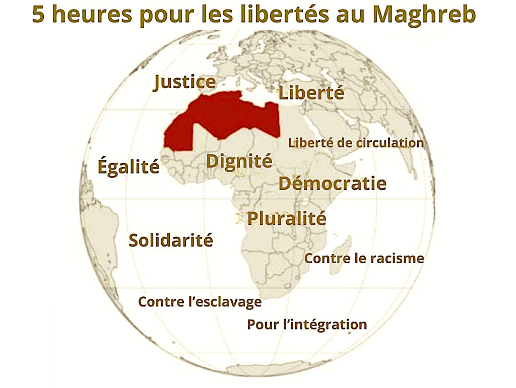 « Cinq heures pour les libertés et les droits humains au Maghreb »